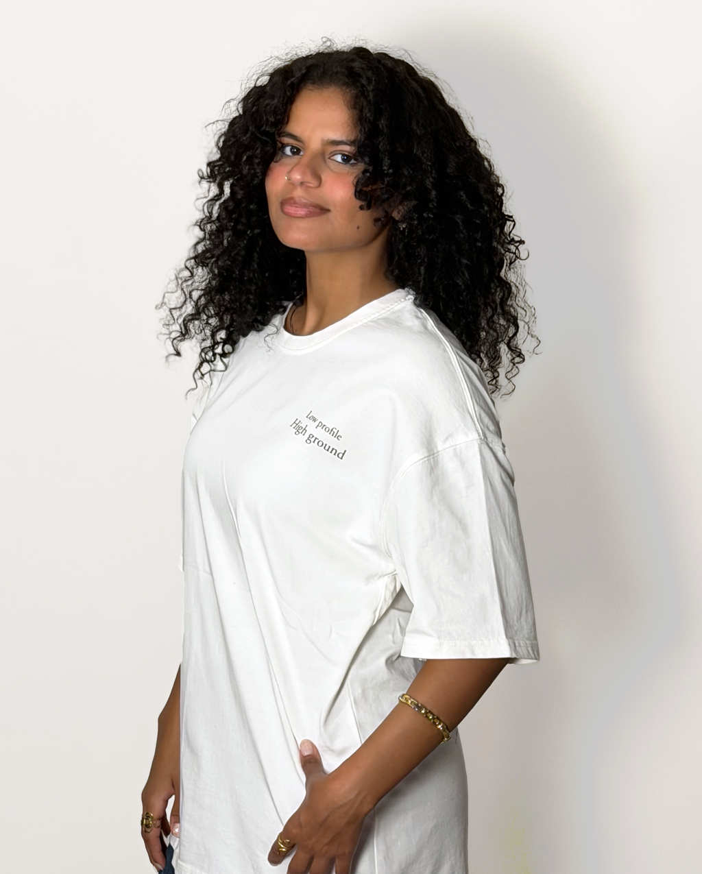 Lost in nature - Unisex oversized white tee