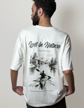Lost in nature - Unisex oversized white tee