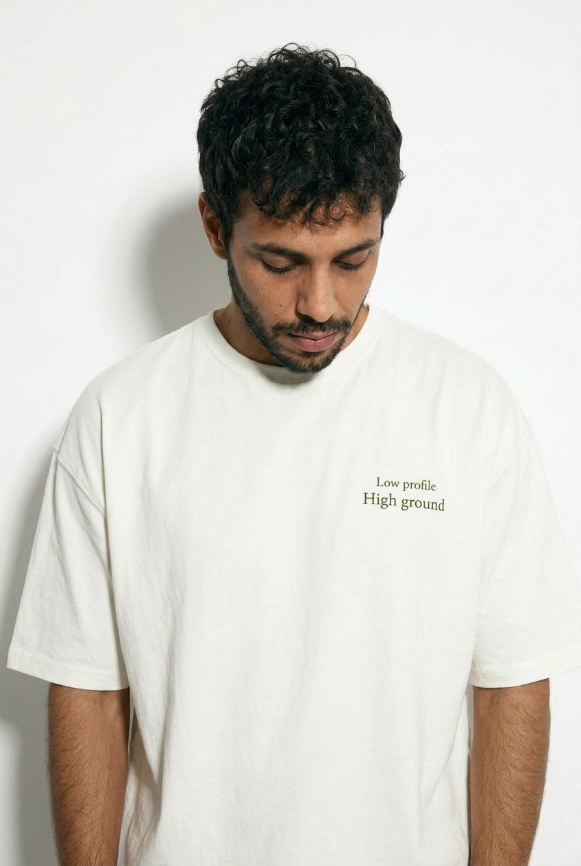 Lost in nature - Unisex oversized white tee